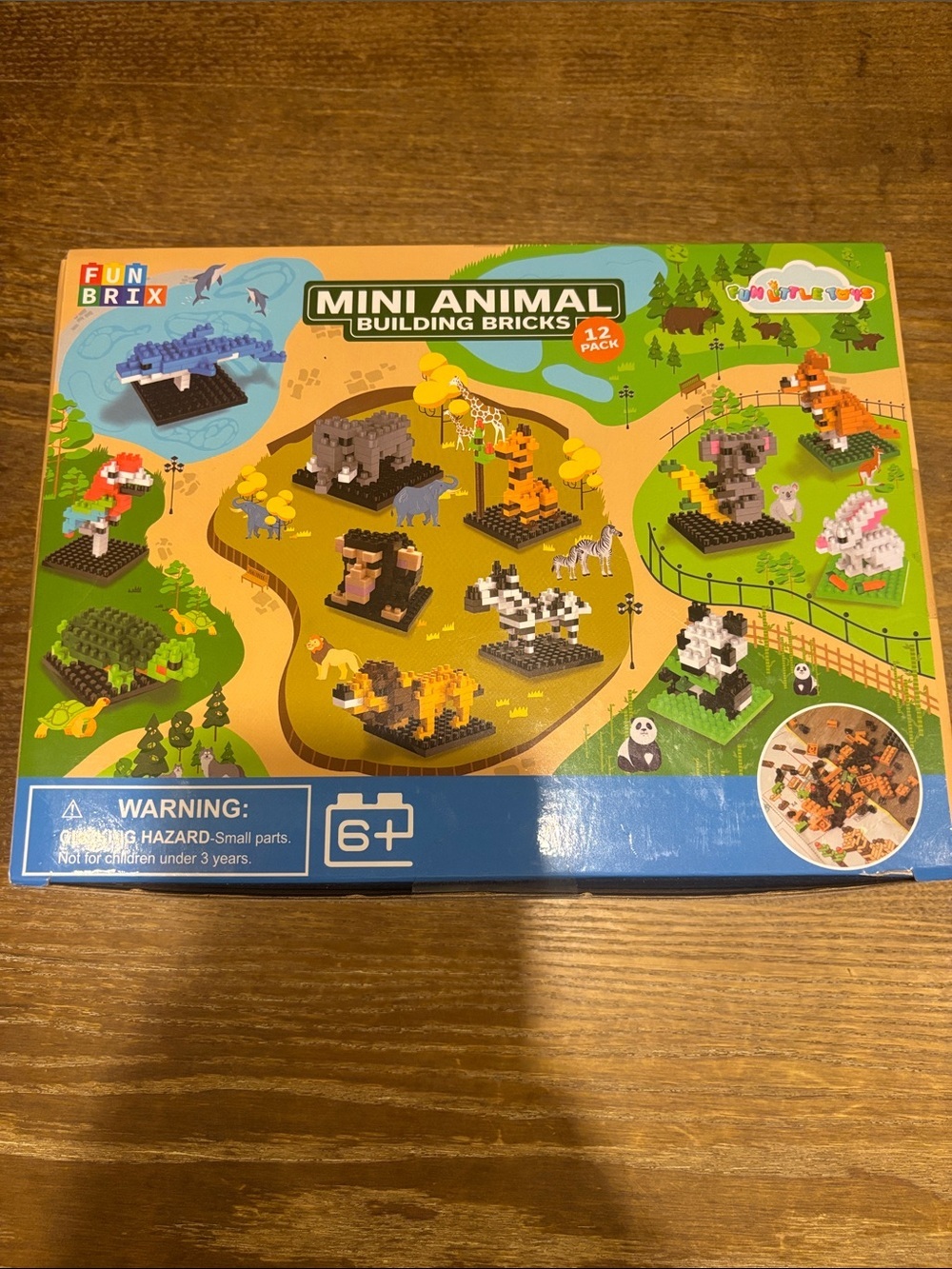 Mini Animal Building Bricks Set - Multicolor